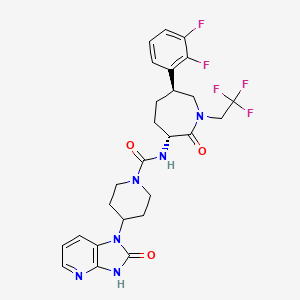 molecular formula C26H27F5N6O3 B1682995 Telcagepant CAS No. 781649-09-0
