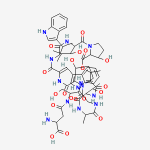 molecular formula C59H77N13O19 B1683000 替洛霉素 CAS No. 19246-24-3
