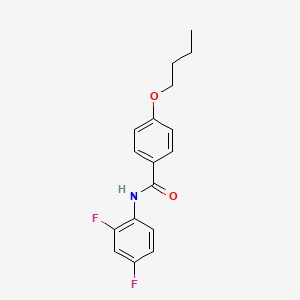 B1683071 4-butoxy-N-(2,4-difluorophenyl)benzamide CAS No. 433967-28-3