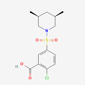 molecular formula C14H18ClNO4S B1683151 Tibric acid CAS No. 37087-94-8