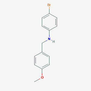 molecular formula C14H14BrNO B168318 4-bromo-N-(4-methoxybenzyl)aniline CAS No. 175357-73-0