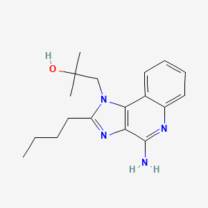 molecular formula C18H24N4O B1683193 1-(4-Amino-2-Butyl-1h-Imidazo[4,5-C]quinolin-1-Yl)-2-Methylpropan-2-Ol CAS No. 1229024-78-5