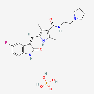 molecular formula C22H28FN4O6P B1683195 托塞拉尼磷酸酯 CAS No. 874819-74-6