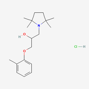 molecular formula C18H30ClNO2 B1683197 Lotucaine hydrochloride CAS No. 33697-73-3