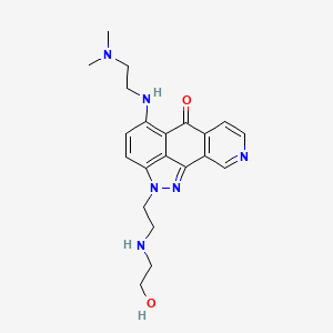molecular formula C21H26N6O2 B1683210 Topixantrone CAS No. 156090-18-5
