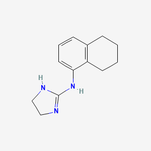 molecular formula C13H17N3 B1683216 Tramazoline CAS No. 1082-57-1