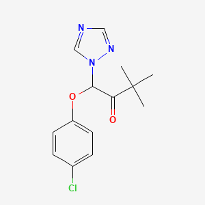 molecular formula C14H16ClN3O2 B1683231 三唑酮 CAS No. 43121-43-3