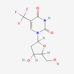 molecular formula C10H11F3N2O5 B1683248 三氟胸苷 CAS No. 70-00-8