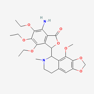 molecular formula C26H32N2O8 B1683269 三环奎宁 CAS No. 14504-73-5