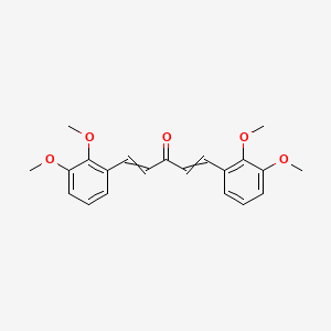 B1683274 1,4-Pentadien-3-one, 1,5-bis(2,3-dimethoxyphenyl)-, (1E,4E)- CAS No. 170950-29-5