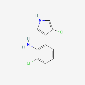 3-Chloro-4-(2-amino-3-chlorophenyl)pyrrole