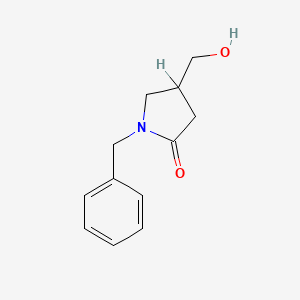 molecular formula C12H15NO2 B1683290 1-苄基-4-(羟甲基)吡咯烷-2-酮 CAS No. 96449-69-3
