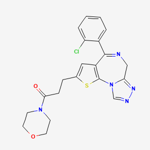Morpholine, 4-(3-(4-(2-chlorophenyl)-6H-thieno(3,2-f)(1,2,4)triazolo(4,3-a)(1,4)diazepin-2-yl)-1-oxopropyl)-