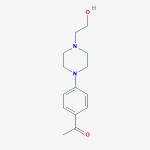 molecular formula C14H20N2O2 B168335 1-(4-(4-(2-羟乙基)哌嗪-1-基)苯基)乙酮 CAS No. 166438-77-3