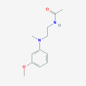 molecular formula C12H18N2O2 B1683361 N-[2-[(3-methoxyphenyl)-methylamino]ethyl]acetamide CAS No. 101374-18-9