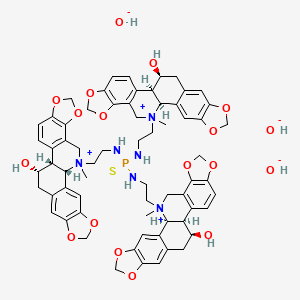 molecular formula C66H75N6O18PS B1683387 Ukrain CAS No. 138069-52-0