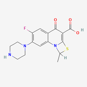 molecular formula C16H16FN3O3S B1683389 Ulifloxacin CAS No. 112984-60-8