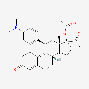 molecular formula C30H37NO4 B1683392 Ulipristal acetate CAS No. 126784-99-4