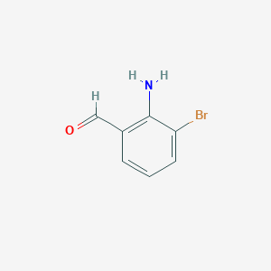 molecular formula C7H6BrNO B168341 2-氨基-3-溴苯甲醛 CAS No. 145123-24-6