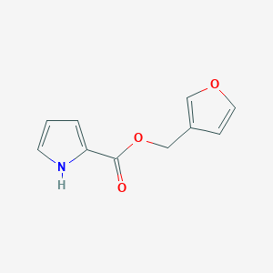 molecular formula C10H9NO3 B168345 呋喃-3-基甲基 1H-吡咯-2-羧酸酯 CAS No. 119767-00-9