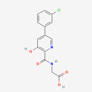 molecular formula C14H11ClN2O4 B1683468 Vadadustat CAS No. 1000025-07-9