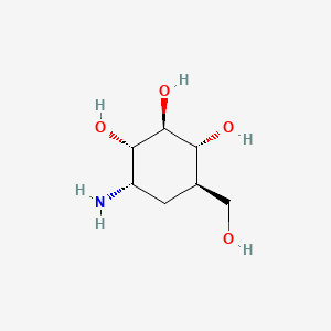 molecular formula C7H15NO4 B1683471 Validamine CAS No. 32780-32-8