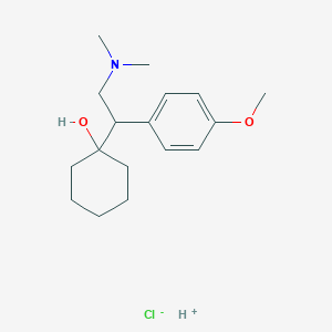 molecular formula C17H28ClNO2 B1683489 Hidrocloruro de venlafaxina CAS No. 99300-78-4