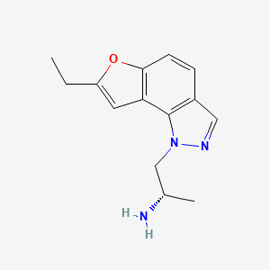 B1683498 (2S)-1-(7-ethylfuro[2,3-g]indazol-1-yl)propan-2-amine CAS No. 372163-84-3