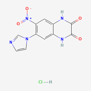 B1683507 6-(1H-Imidazol-1-yl)-7-nitro-2,3(1H,4H)-quinoxalinedione CAS No. 154164-30-4