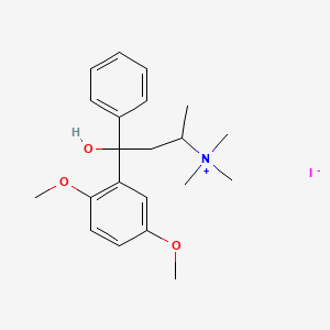 molecular formula C21H30INO3 B1683521 (4-(2,5-Dimethoxyphenyl)-4-hydroxy-4-phenyl-2-butyl)trimethylammonium iodide CAS No. 1099-73-6