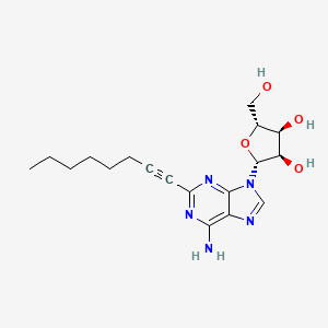 B1683524 2-Octynyladenosine CAS No. 90596-75-1