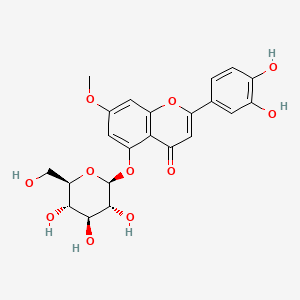 molecular formula C22H22O11 B1683528 元胡宁 CAS No. 83133-14-6