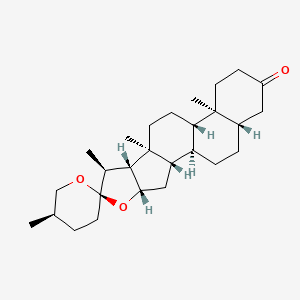 molecular formula C27H42O3 B1683531 Spirostan-3-one, (5alpha,25R)- CAS No. 470-07-5
