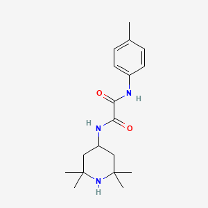 molecular formula C18H27N3O2 B1683535 N'-(4-甲基苯基)-N-(2,2,6,6-四甲基哌啶-4-基)草酰胺 CAS No. 144217-65-2