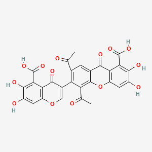 molecular formula C28H16O14 B1683554 Vinaxanthone CAS No. 133293-89-7