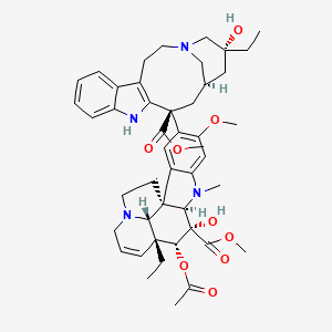 molecular formula C46H58N4O9 B1683555 Vinrosidine CAS No. 15228-71-4