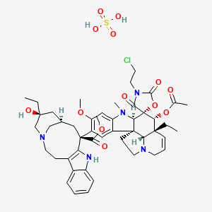 molecular formula C48H60ClN5O13S B1683559 Vinzolidine sulfate CAS No. 67699-41-6