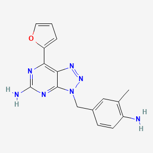 molecular formula C16H15N7O B1683563 维帕德南 CAS No. 442908-10-3
