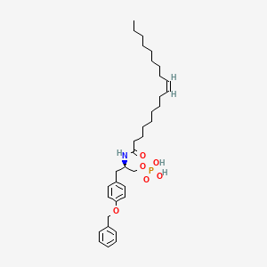 molecular formula C34H52NO6P B1683573 [(2R)-2-[[(Z)-octadec-9-enoyl]amino]-3-[4-(phenylmethoxy)phenyl]propyl] dihydrogen phosphate CAS No. 403520-23-0