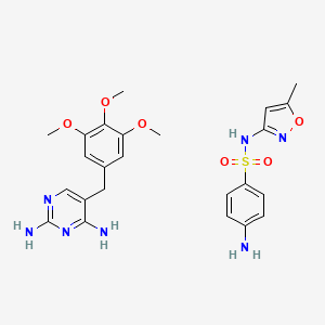 molecular formula C24H29N7O6S B1683656 Cotrimoxazol CAS No. 8064-90-2