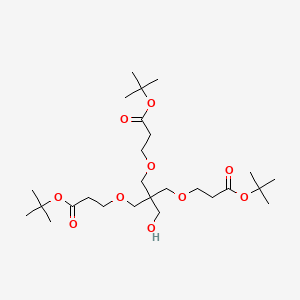 molecular formula C26H48O10 B1683675 三（叔丁氧羰基乙氧甲基）乙醇 CAS No. 1027581-61-8