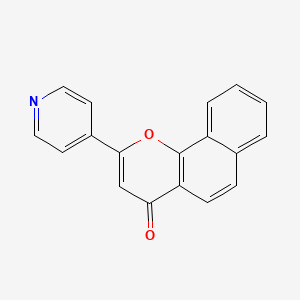 molecular formula C18H11NO2 B1683719 2-Pyridin-4-yl-benzo[h]chromen-4-one CAS No. 2110-25-0