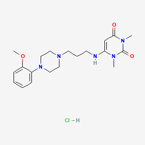 molecular formula C20H30ClN5O3 B1683742 盐酸乌拉地尔 CAS No. 64887-14-5