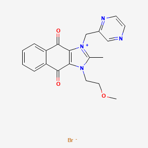 molecular formula C20H19BrN4O3 B1683887 溴化司潘曲铵 CAS No. 781661-94-7