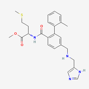 B1683899 methyl (2S)-2-[[4-[(1H-imidazol-5-ylmethylamino)methyl]-2-(2-methylphenyl)benzoyl]amino]-4-methylsulfanylbutanoate CAS No. 344900-92-1