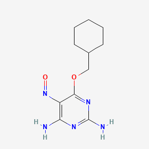 B1683909 6-(Cyclohexylmethoxy)-5-nitrosopyrimidine-2,4-diamine CAS No. 220036-08-8