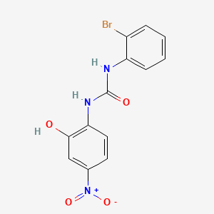 B1683915 1-(2-Bromophenyl)-3-(2-hydroxy-4-nitrophenyl)urea CAS No. 182498-32-4