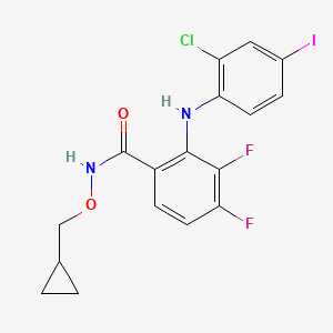 B1683921 2-(2-chloro-4-iodophenylamino)-N-cyclopropylmethoxy-3,4-difluorobenzamide CAS No. 212631-79-3