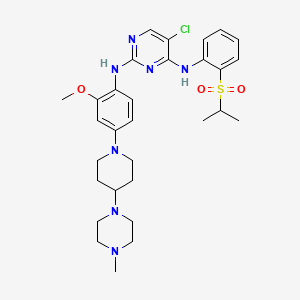 5-chloro-N4-(2-(isopropylsulfonyl)phenyl)-N2-(2-methoxy-4-(4-(4-methylpiperazin-1-yl)piperidin-1-yl)phenyl)pyrimidine-2,4-diamine