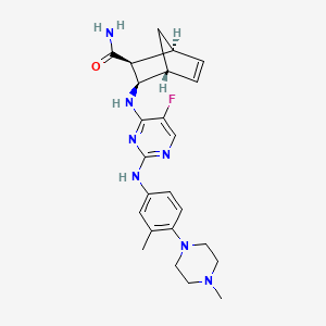 molecular formula C24H30FN7O B1683944 Cenisertib CAS No. 871357-89-0